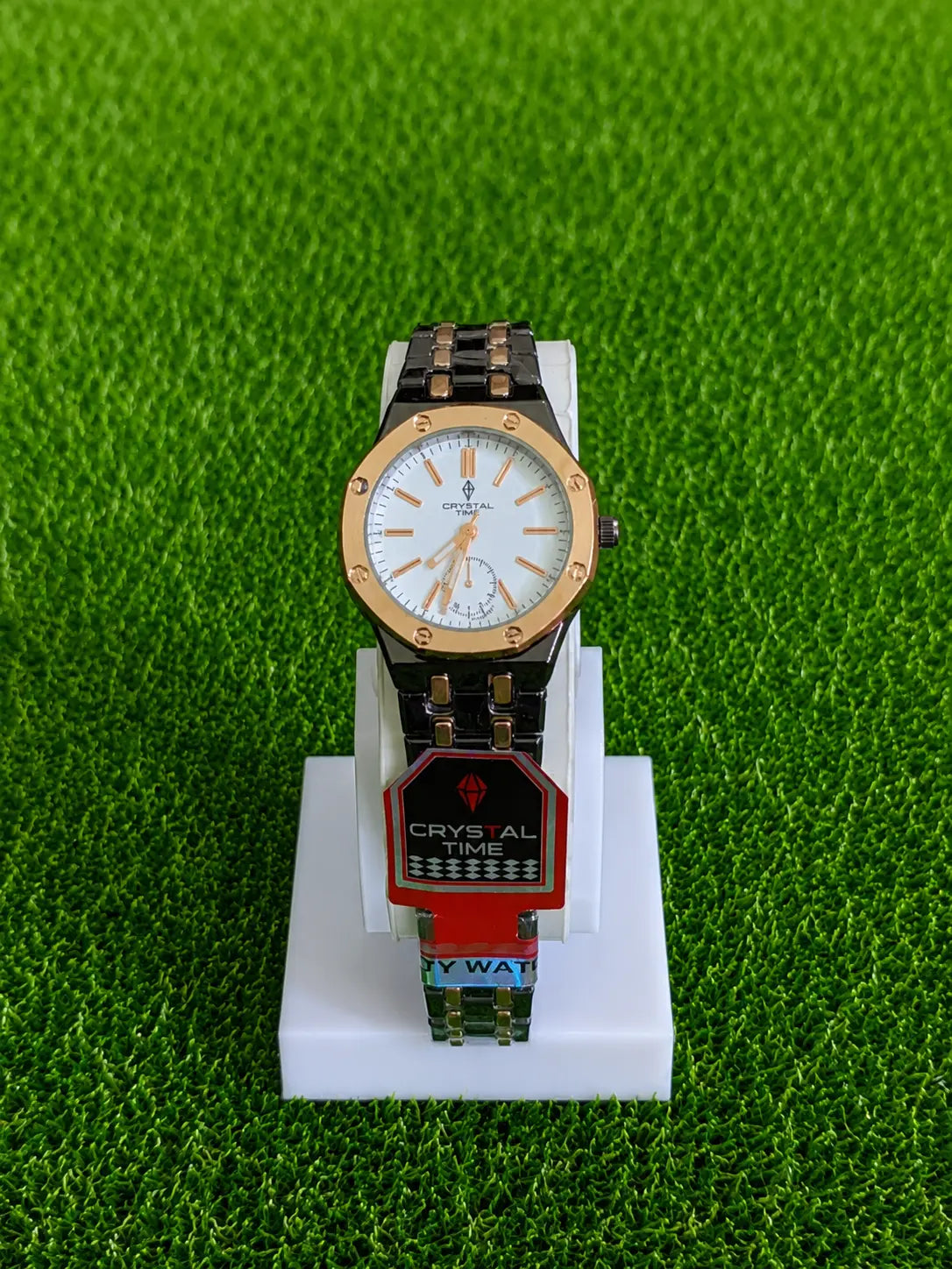 Crystal Time Gold Couple Watch Set AJ Bazaar