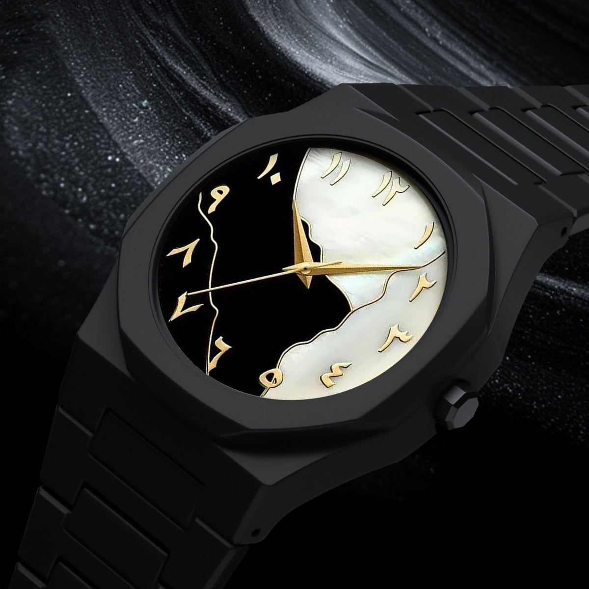 Buy the Best Black and White Arabic Aura Watch in Pakistan at the Best Price
