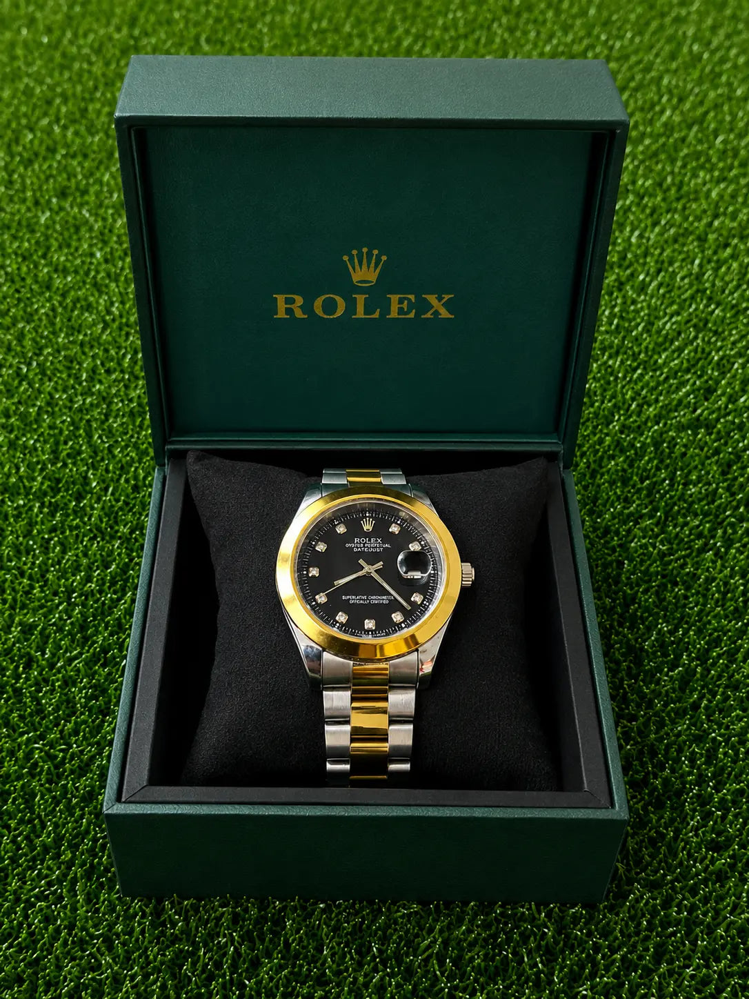 Luxury Silver Analog Men's Watch AJ Bazaar