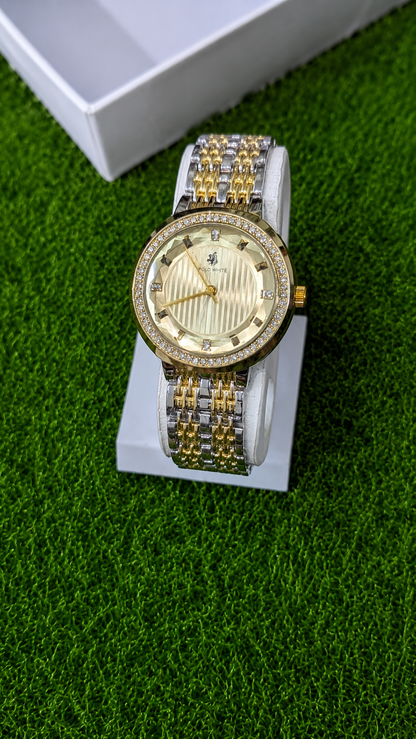Polo White Gold Crystal Women's Watch