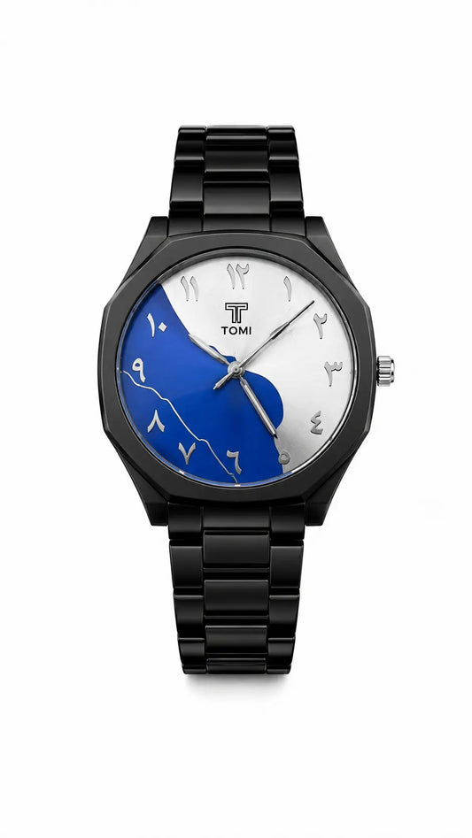 Luxury Black Arabic Dial Men's Analog Watch AJ Bazaar