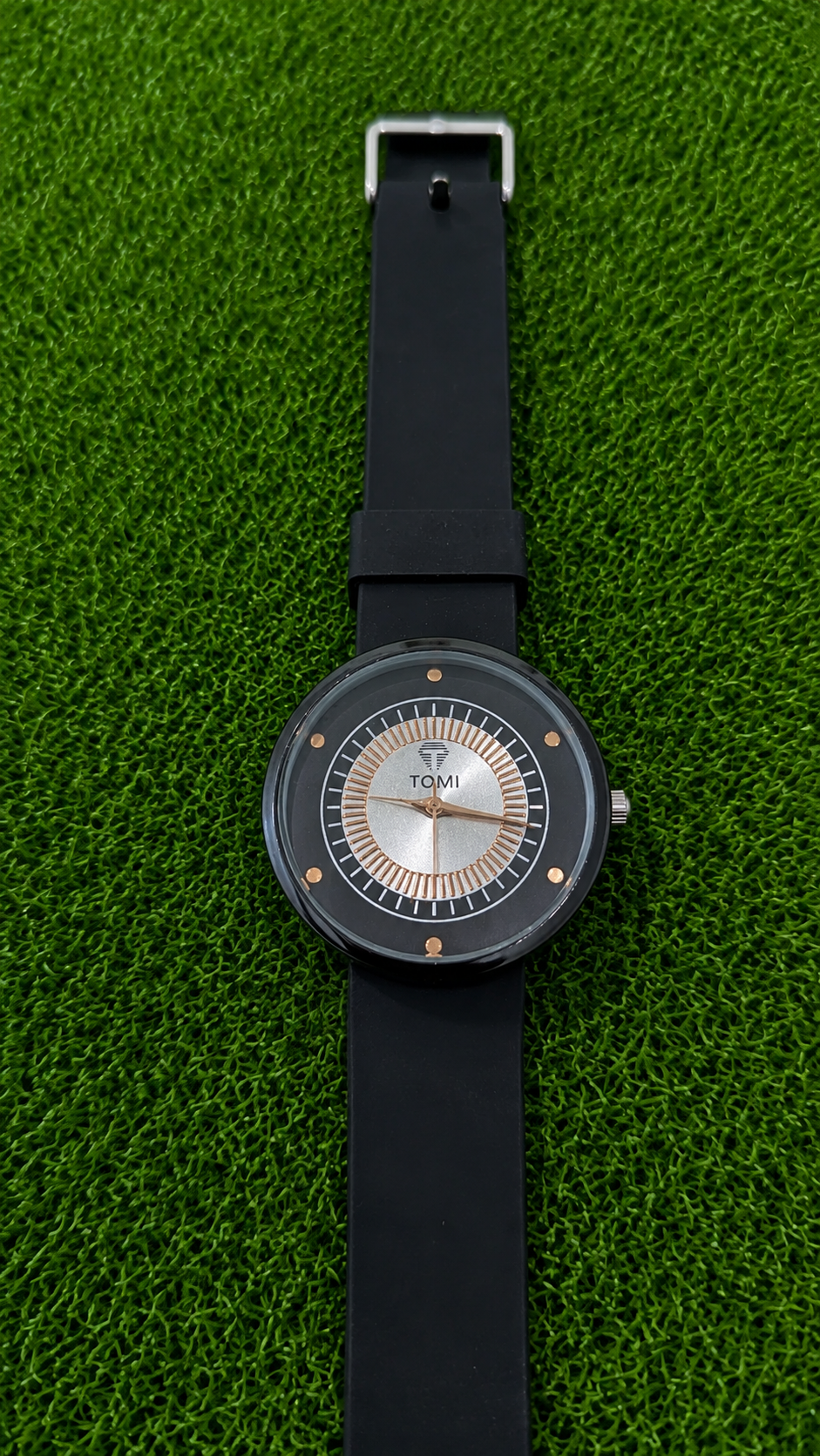 TOMI Women's Black Analog Watch