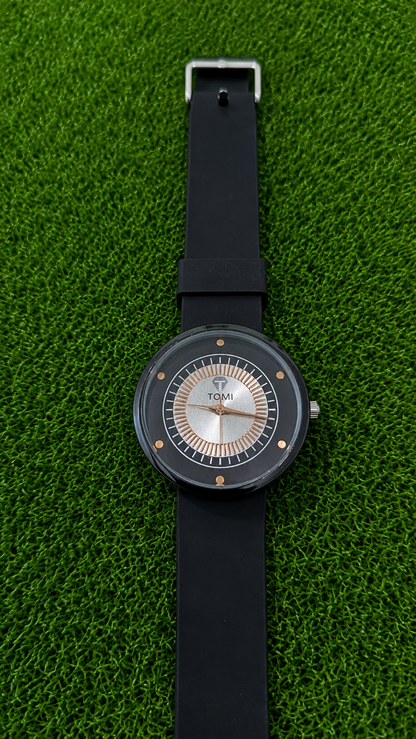TOMI Women's Black Analog Watch