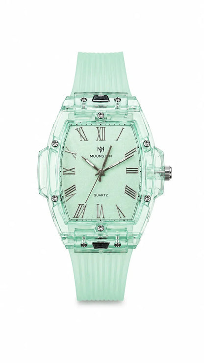 Men’s Transparent Green Mens Fashion Watch AJ Bazaar