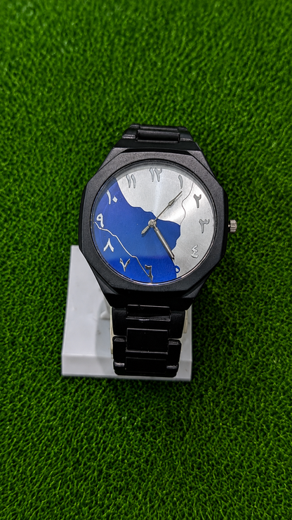 Luxury Black Arabic Dial Men's Analog Watch
