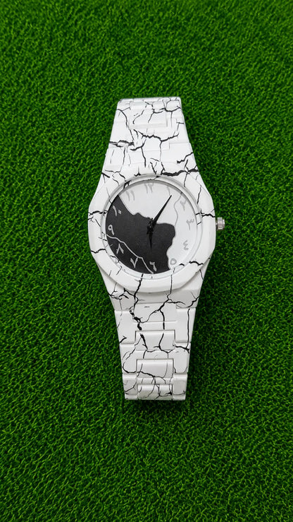 Luxury whait Arabic Dial Men's Analog Watch AJ Bazaar