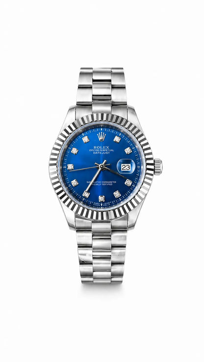 Luxury Men's Watch | Silver Analog Watch with Champagne Dial AJ Bazaar