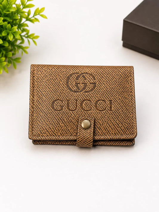 Premium Brown Man,s Wallet  Stylish Snap Closure Wallet AJ Bazaar
