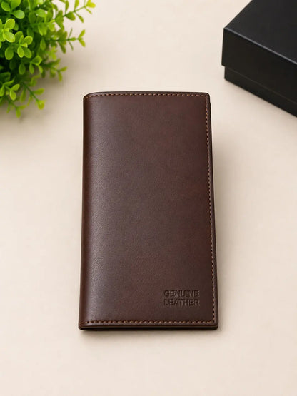 Genuine Leather Men's Wallet Premium Brown Bifold Wallet AJ Bazaar