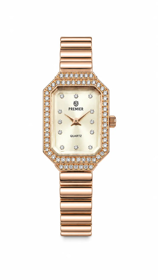 Premier Gold Crystal Women's Watch AJ Bazaar